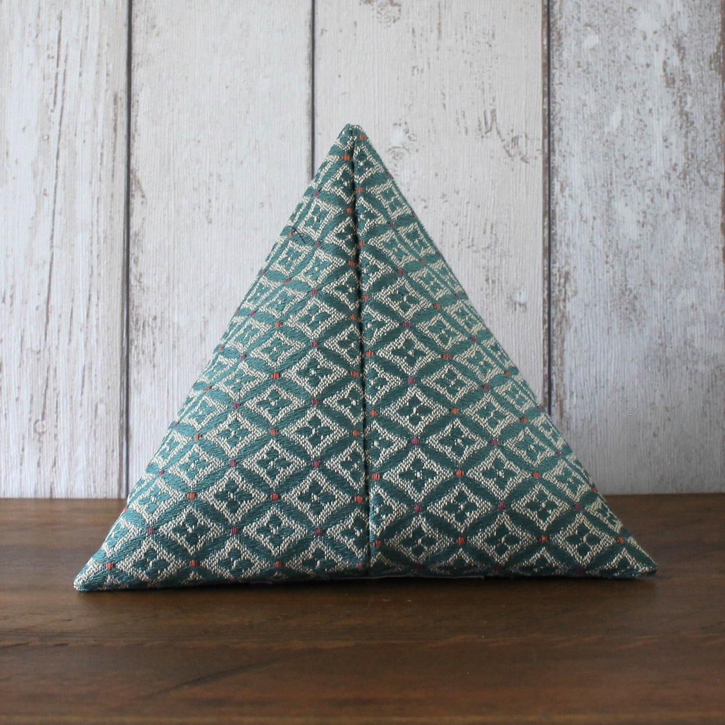 Green and Cream Fabric Doorstop