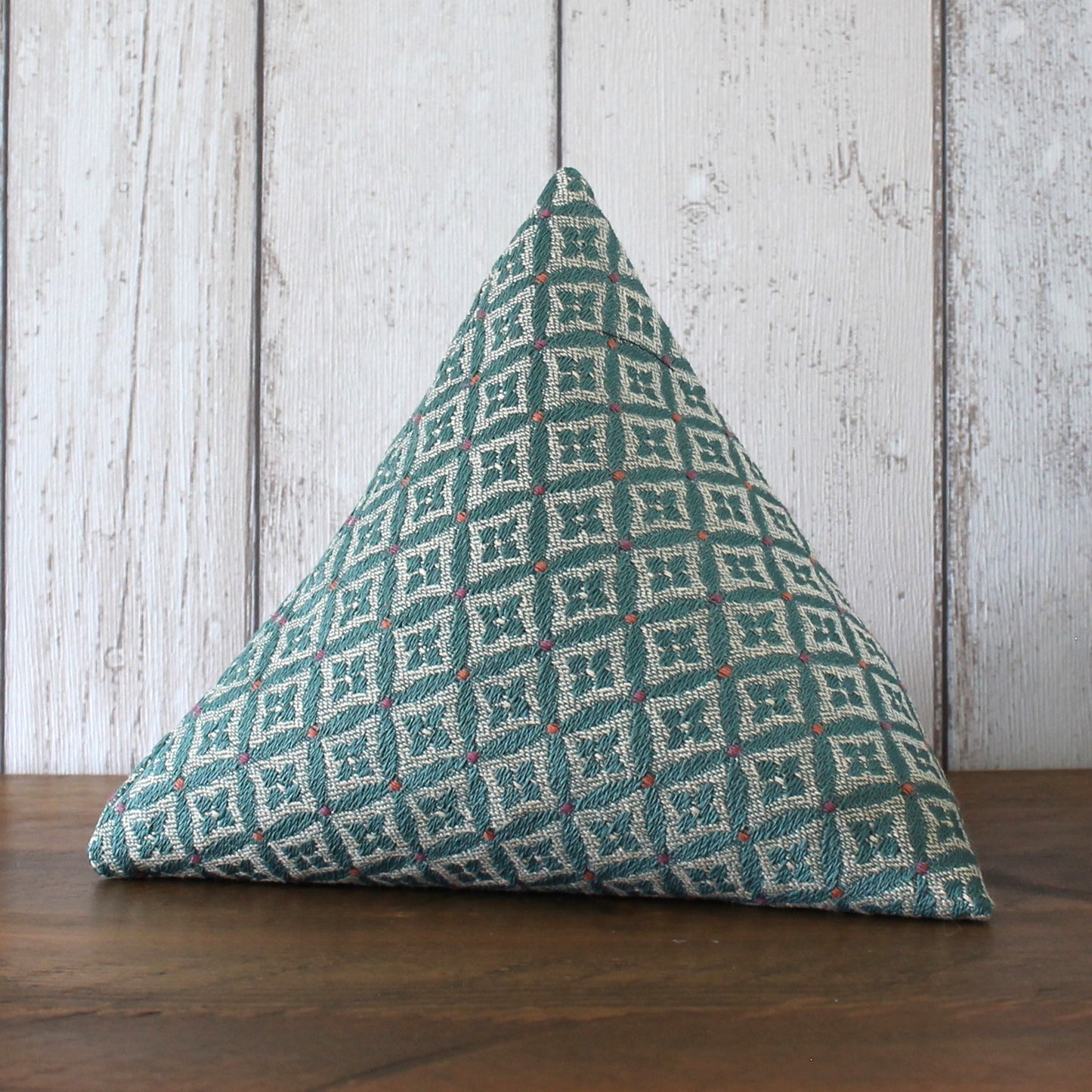 Green and Cream Fabric Doorstop