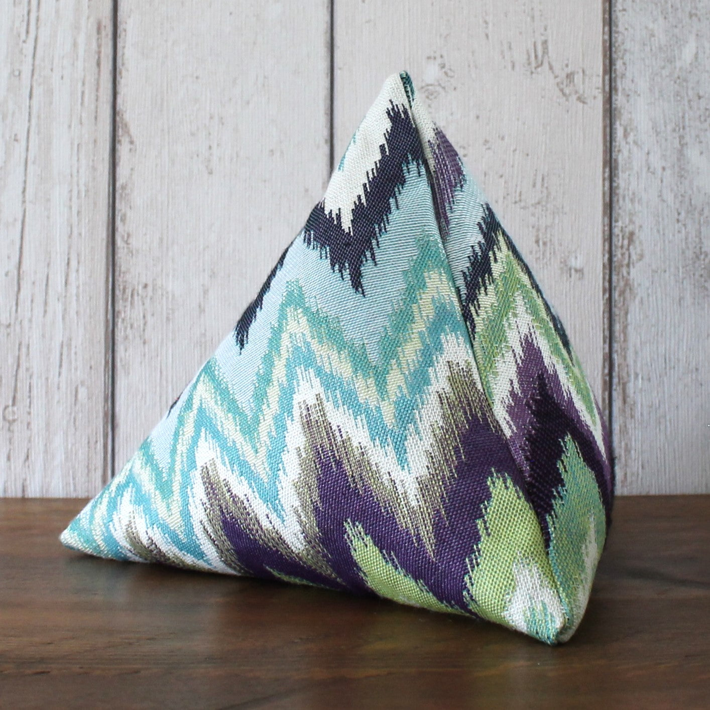 Blue, Green & Purple Zigzag Fabric Doorstop