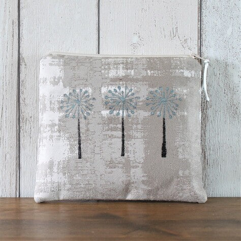 Triple Seed Head Print Makeup Bag