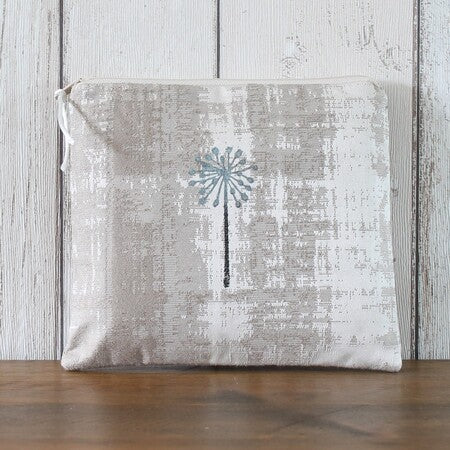 Triple Seed Head Print Makeup Bag