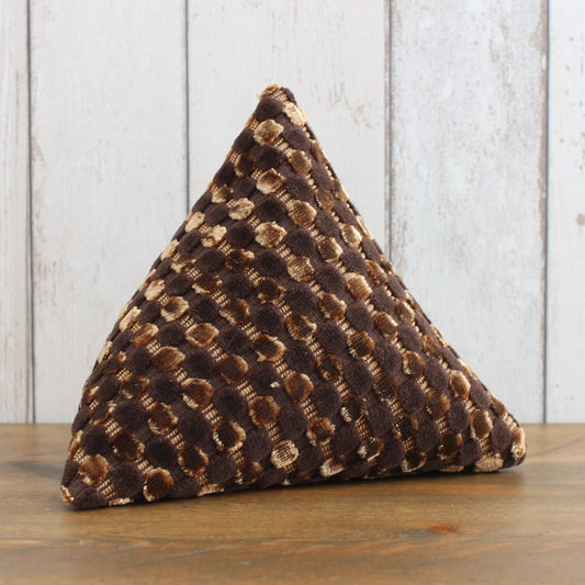 Chestnut Brown Velvet Fabric Doorstop