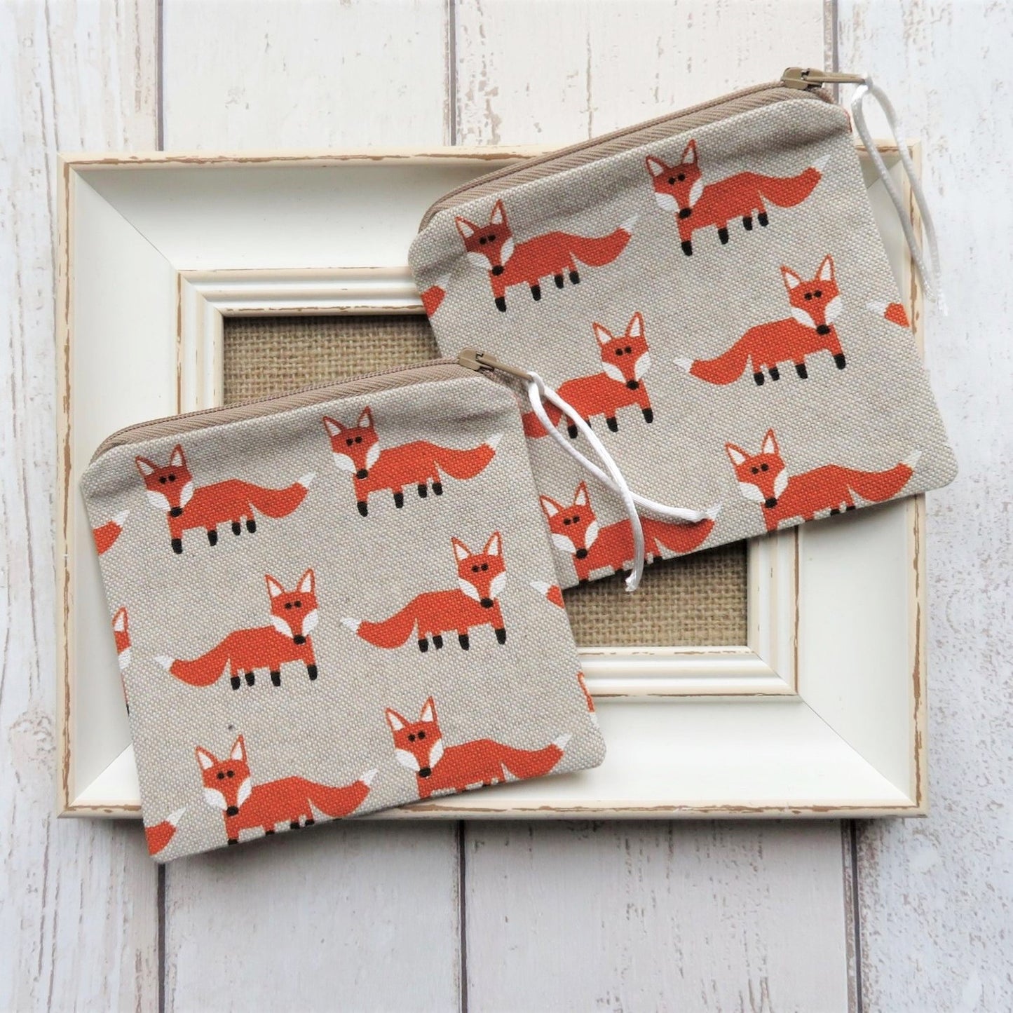 Coin Purse in Running Fox Fabric