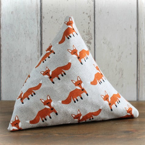 Fox Print Fabric Doorstop
