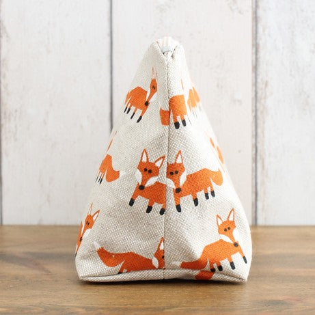 Fox Print Makeup Bag