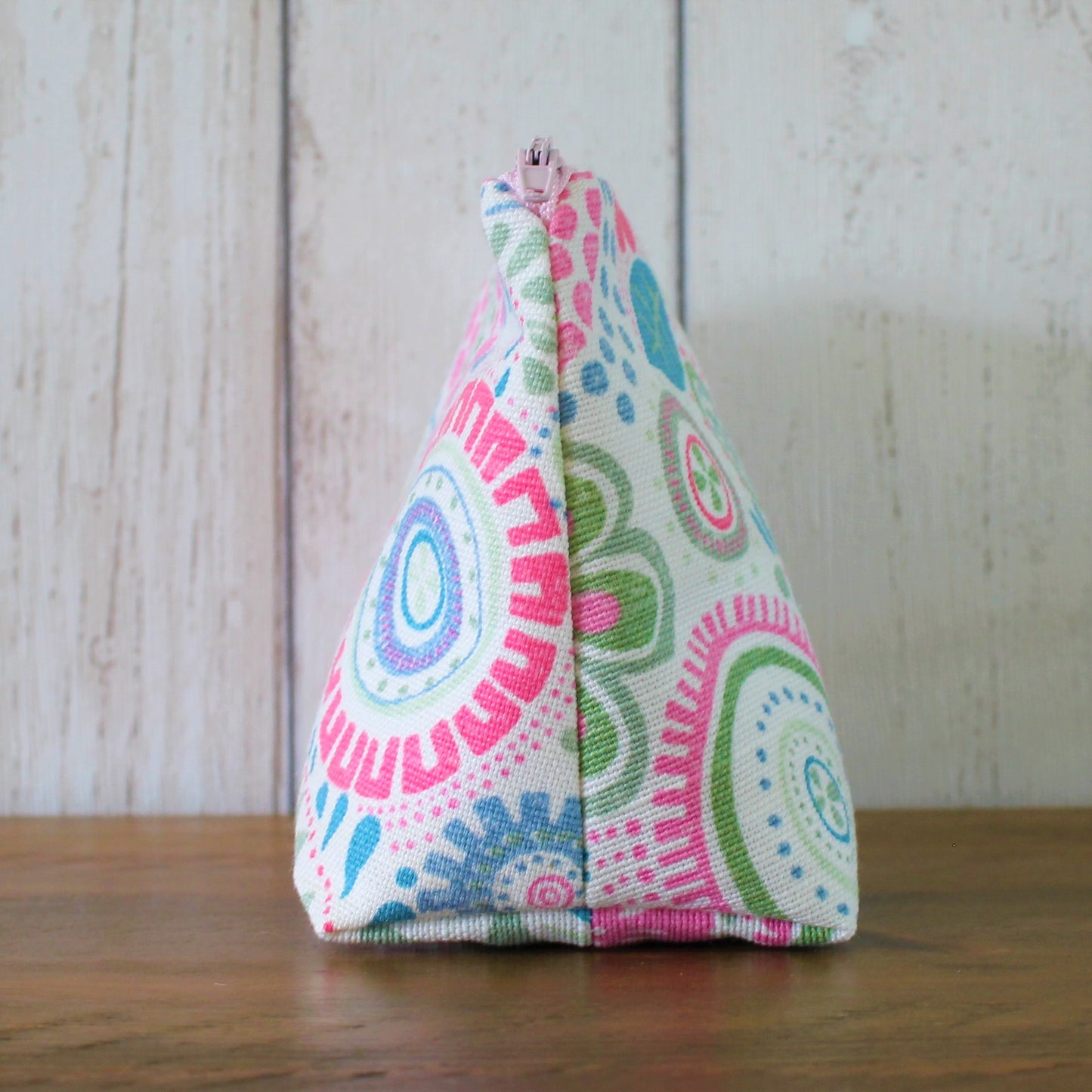 Funky Floral Print Makeup Bag