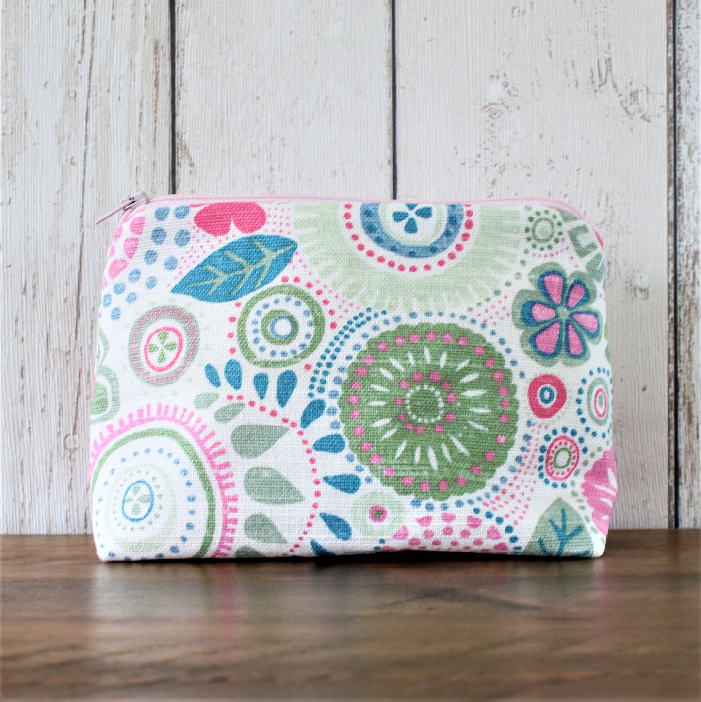 Funky Floral Print Makeup Bag