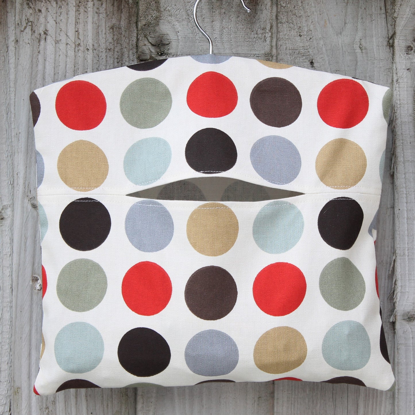 Multicoloured Polka Dot Peg Bag