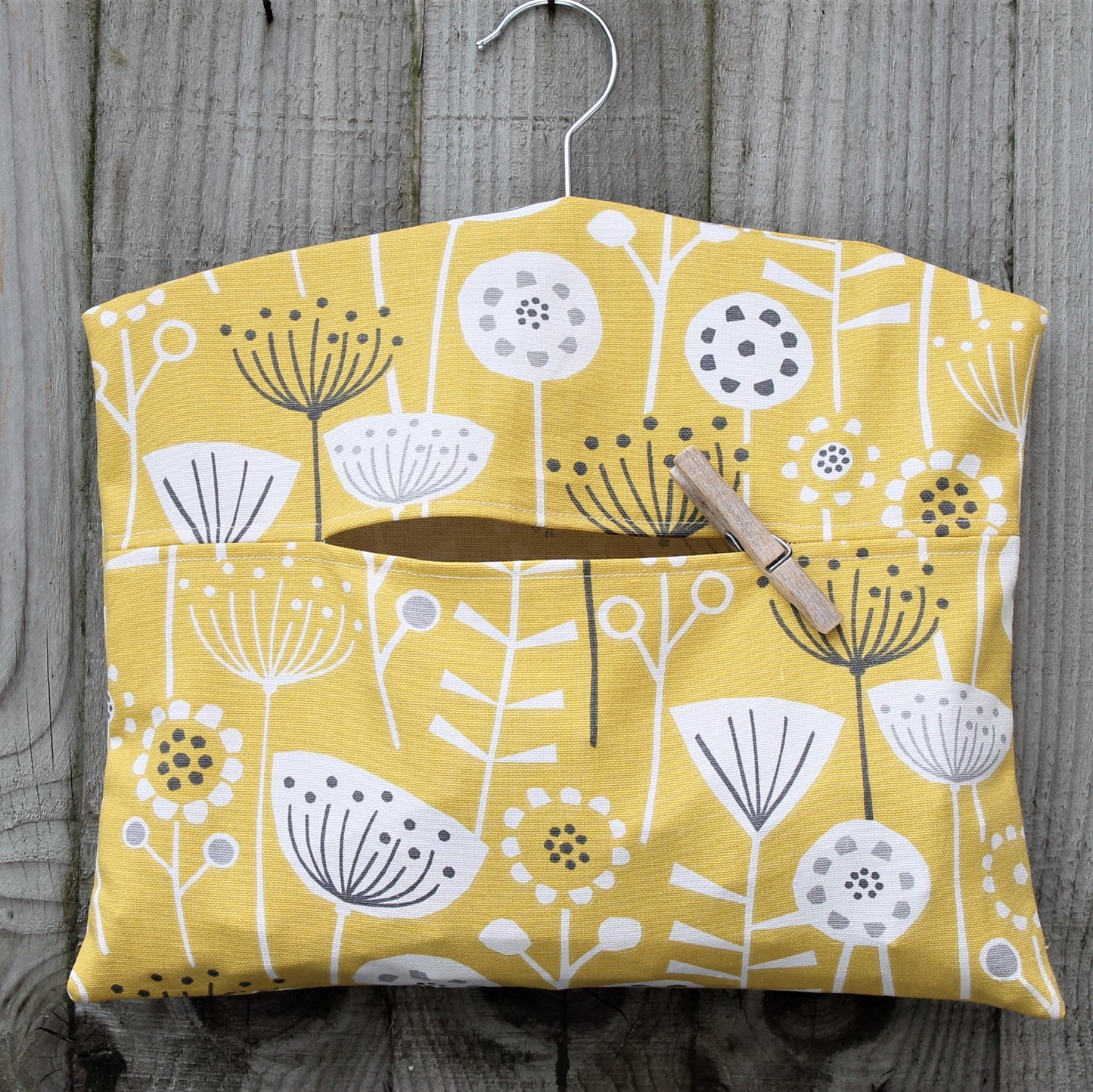 Scandi Floral Print Peg Bag