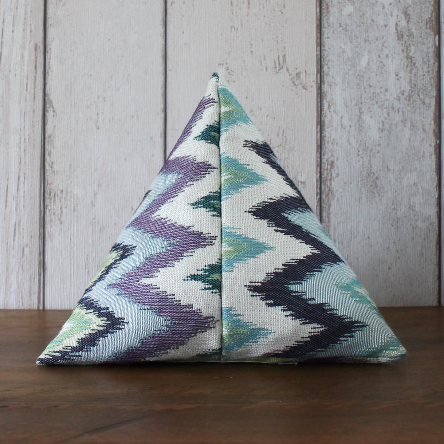 Blue, Green & Purple Zigzag Fabric Doorstop