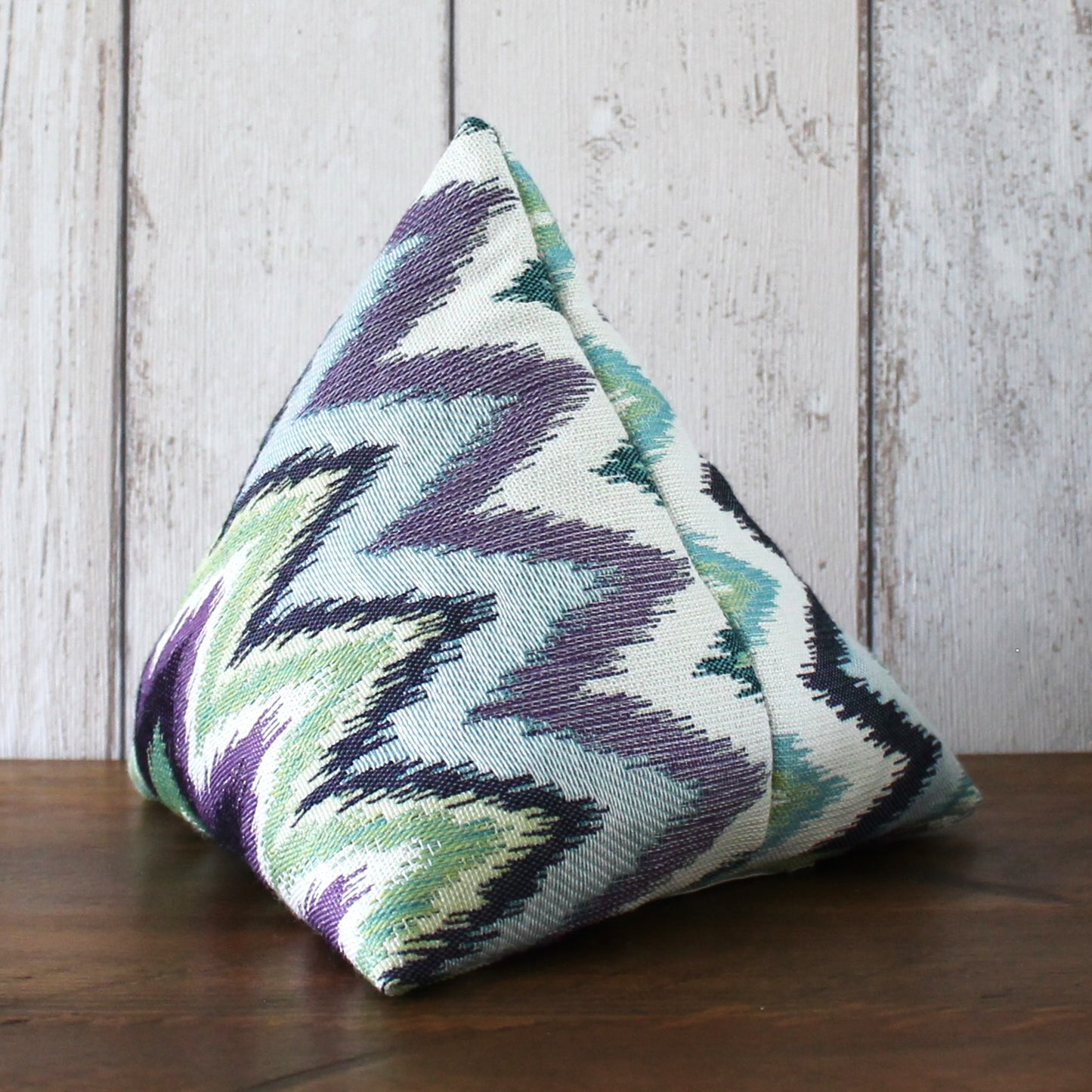 Blue, Green & Purple Zigzag Fabric Doorstop