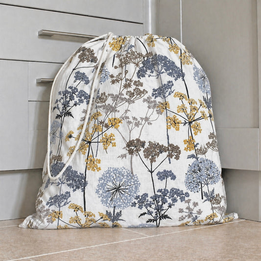 Seed Head Print Laundry Bag