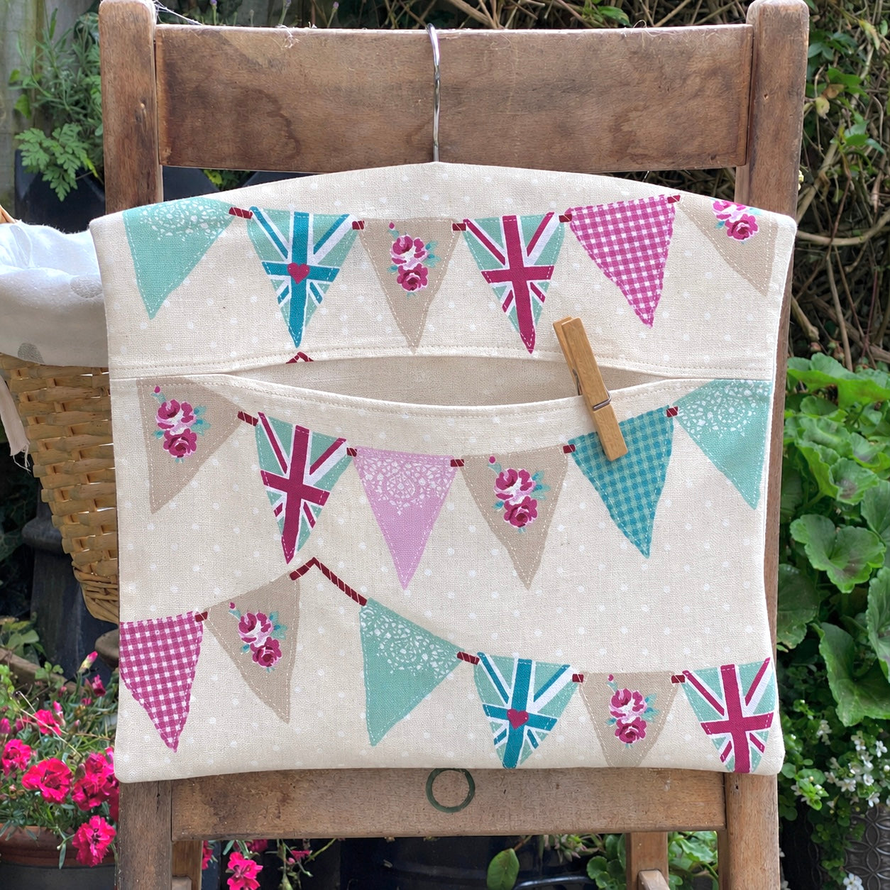 Bunting Flags Peg Bag