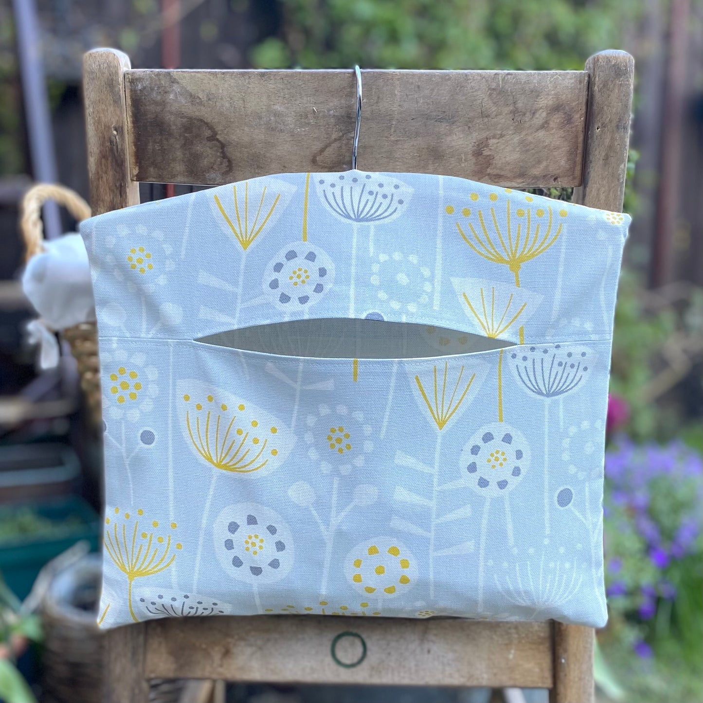 Scandi Floral Print Peg Bag