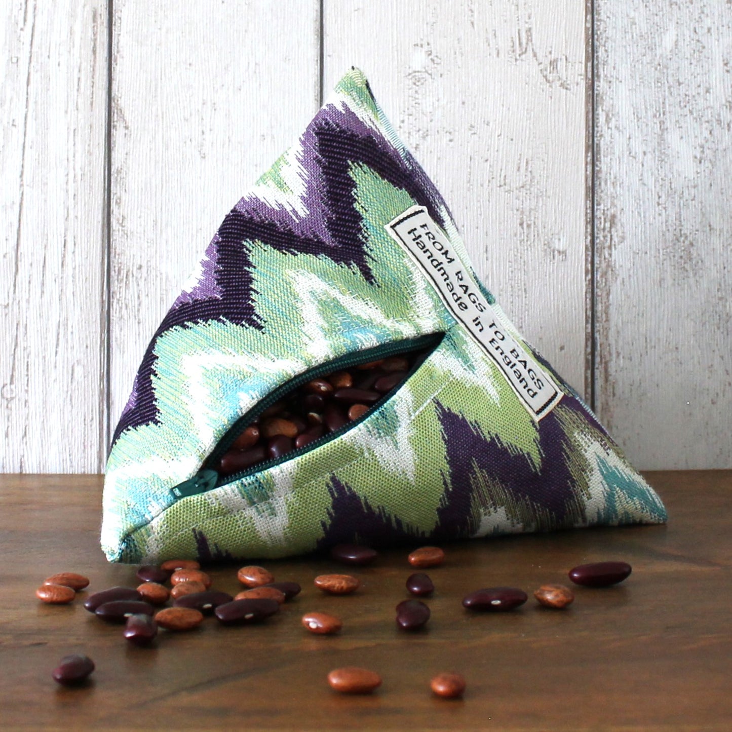 Blue, Green & Purple Zigzag Fabric Doorstop
