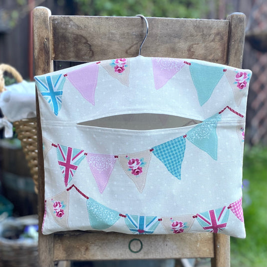 Bunting Flags Peg Bag