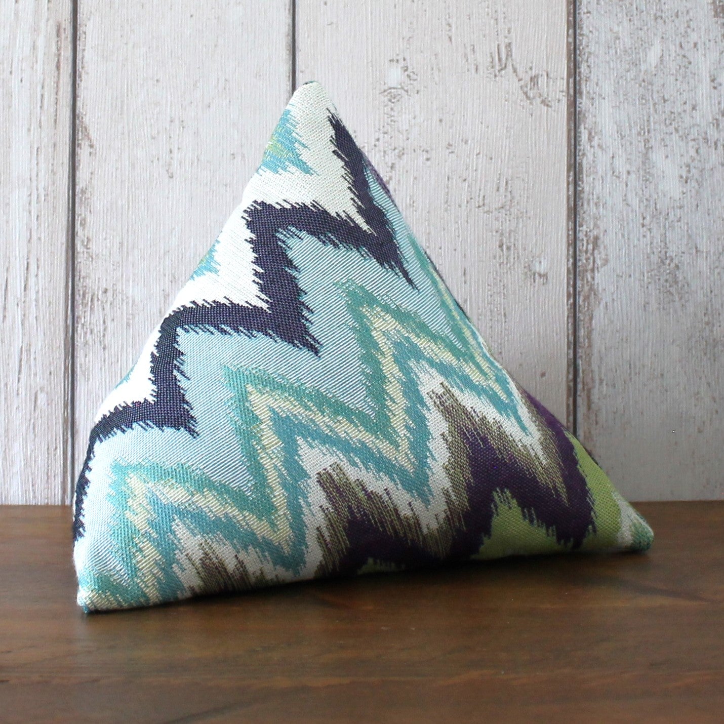 Blue, Green & Purple Zigzag Fabric Doorstop