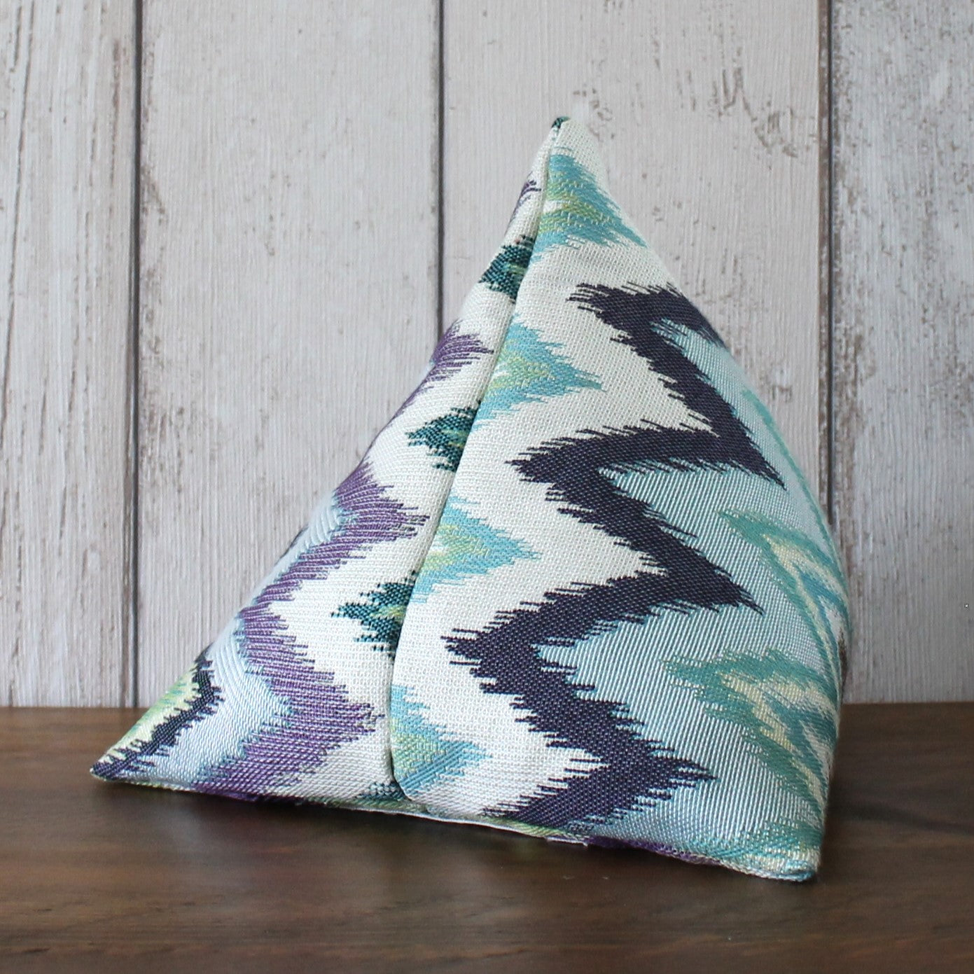 Blue, Green & Purple Zigzag Fabric Doorstop