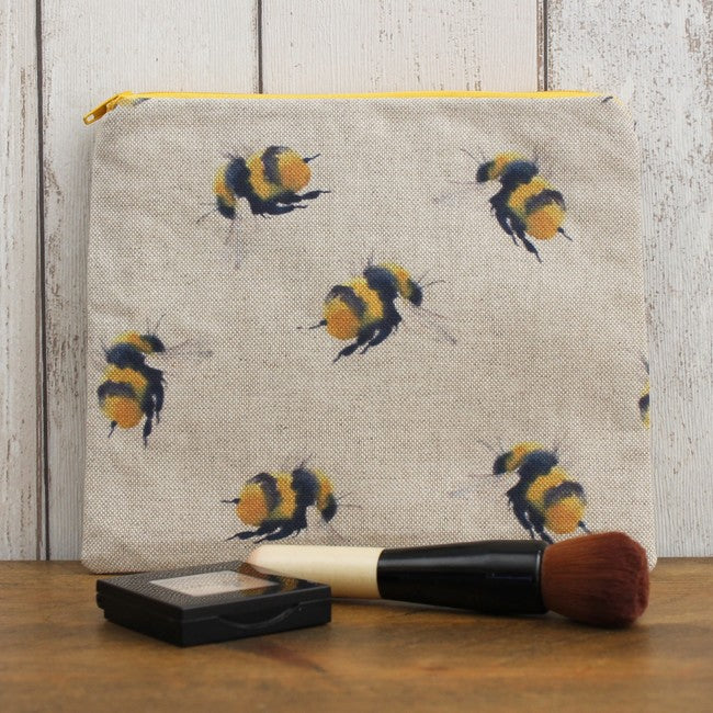 Bumblebee Print Makeup Bag