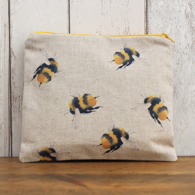 Bumblebee Print Makeup Bag