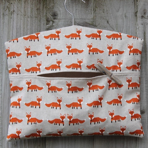 Fox Print Peg Bag