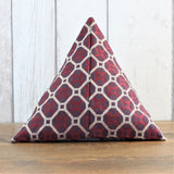 Red and Gold Geometric Fabric Doorstop