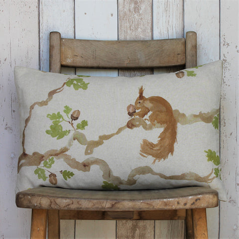 Red Squirrel Horizontal Sofa Cushion