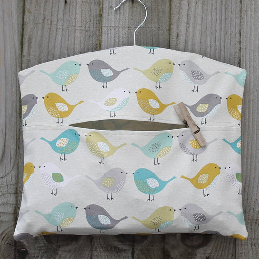 Scandi Bird Print Peg Bag
