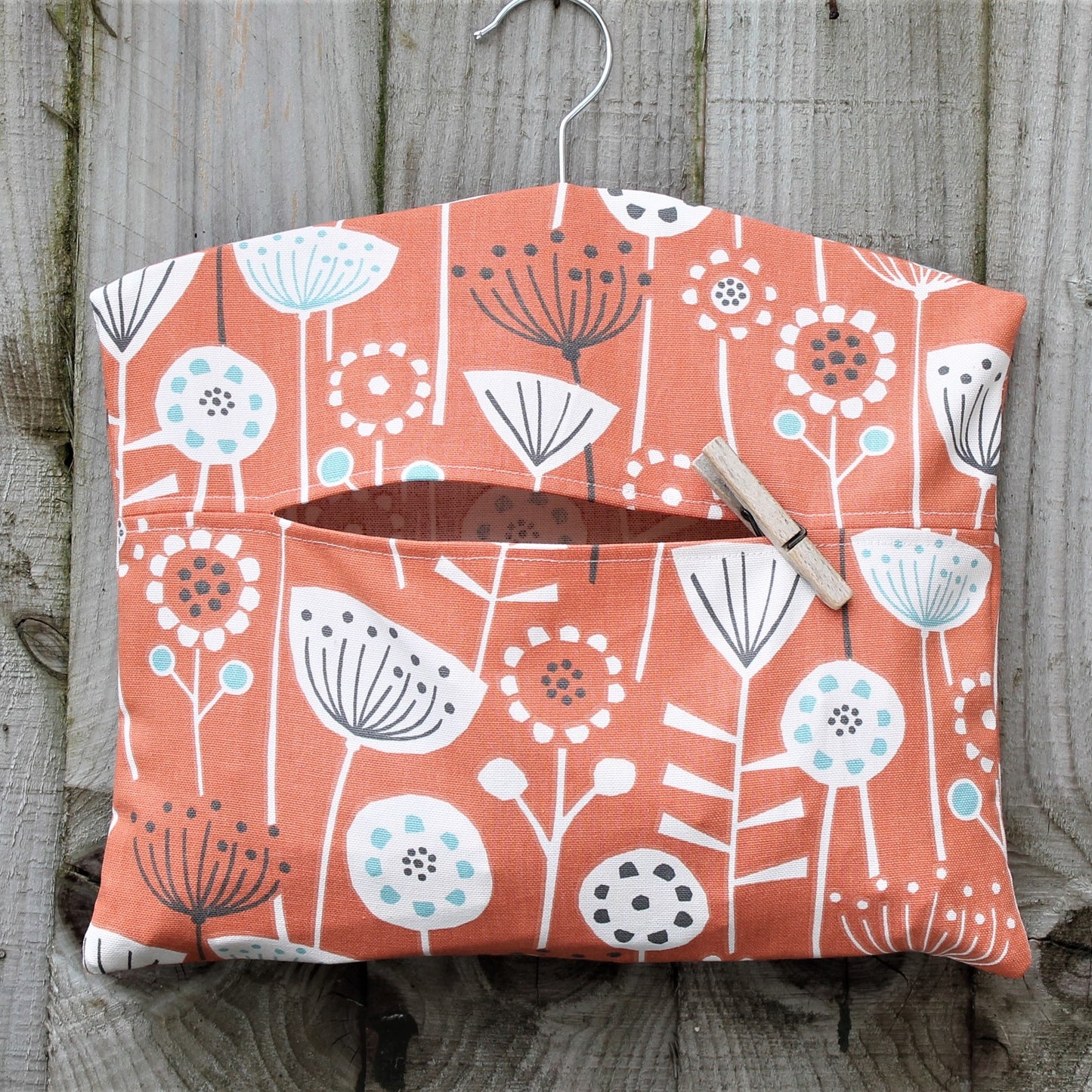 Scandi Floral Print Peg Bag