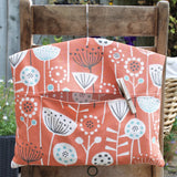 Scandi Floral Print Peg Bag